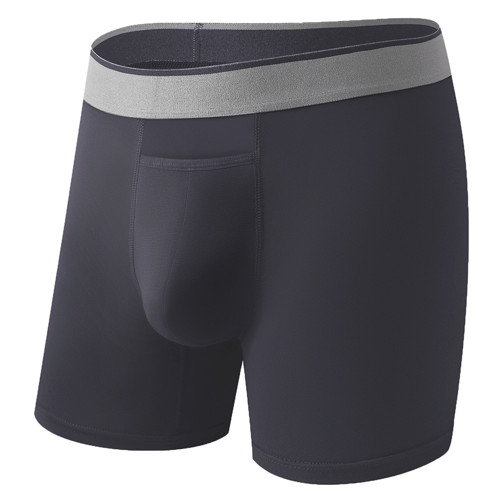 Bamboo Fiber Trunk - กางเกงบ็อกเซอร์ชายขายาว 1 ตัว เนื้อผ้านุ่ม ช่วงเป้าเปิดได้ ระบายอากาศได้ดี