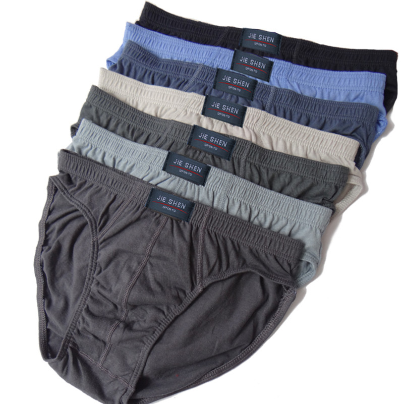 Multi Pack Underwear - กางเกงผ้าฝ้าย 100% Mens กางเกงสบายชุดชั้นในชาย M/L/XL/2XL/3XL/4XL/5XL 5