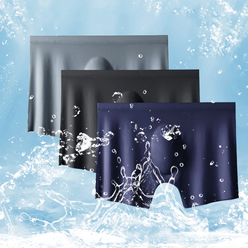 4 ชิ้น/ล็อตผู้ชายฤดูร้อนผ้าไหม - Multi Pack Underwear บทวิจารณ์และราคา