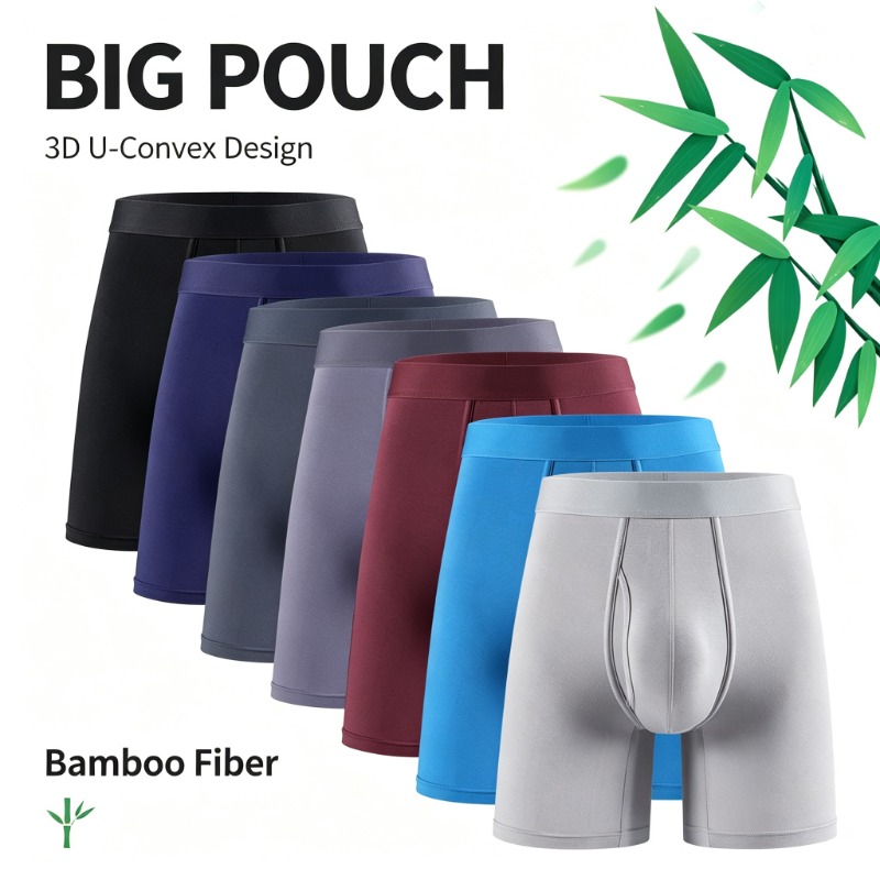 กางเกงบ็อกเซอร์ชายผ้าใยไผ่ ระบ - Bamboo Fiber Trunk บทวิจารณ์และราคา