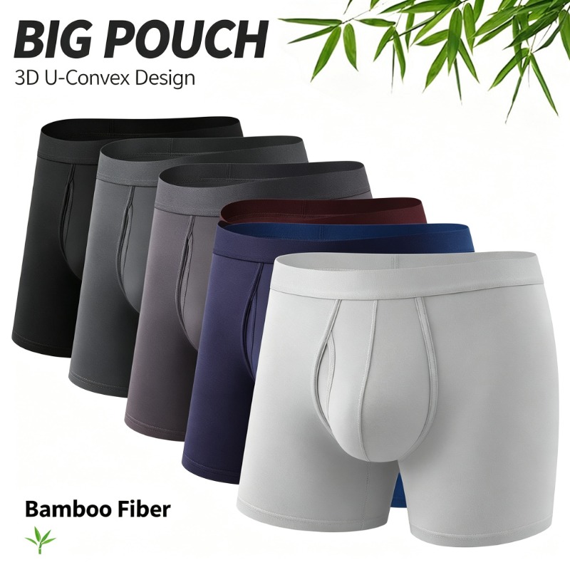 กางเกงบ็อกเซอร์ชายผ้าใยไผ่ ระบ - Bamboo Fiber Trunk บทวิจารณ์และราคา