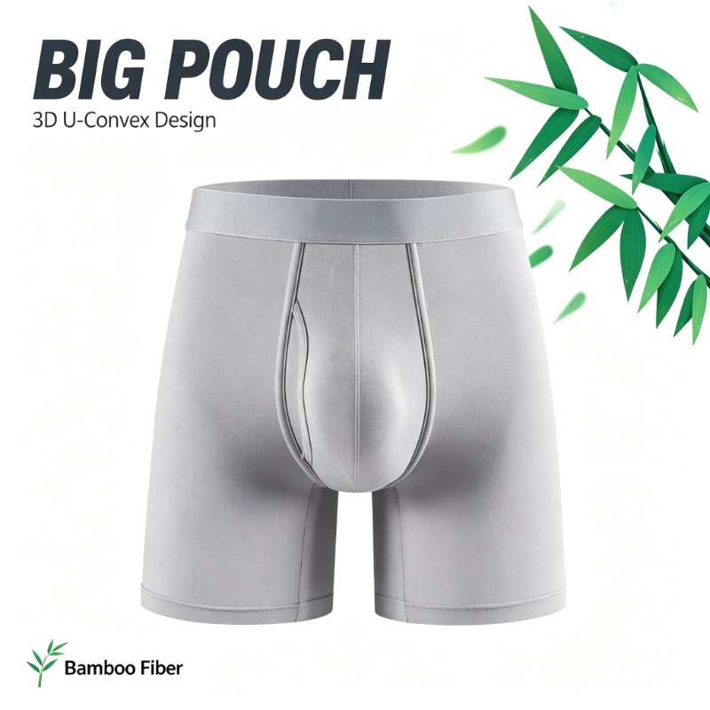 กางเกงบ็อกเซอร์ชายผ้าใยไผ่ ระบ - Bamboo Fiber Trunk บทวิจารณ์และราคา