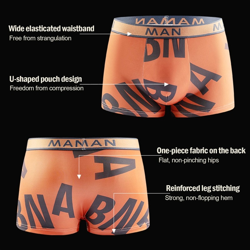 กางเกงบ็อกเซอร์ชายผ้าฝ้ายไร้ตะ - Multi Pack Underwear บทวิจารณ์และราคา