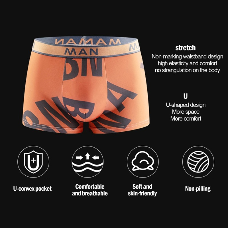 กางเกงบ็อกเซอร์ชายผ้าฝ้ายไร้ตะ - Multi Pack Underwear บทวิจารณ์และราคา
