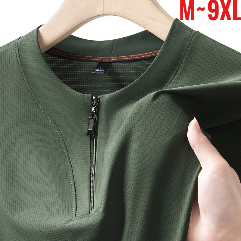 เสื้อยืดเฮนลีย์ผ้าไอซ์ซิลค์ไซส - T Shirt Tight Fit บทวิจารณ์และราคา