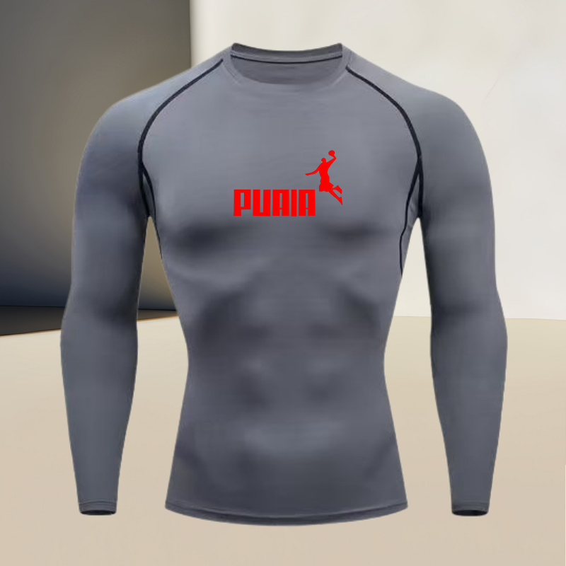 เสื้อยืดแขนยาวคอกลมสำหรับผู้ชา - T Shirt Tight Fit บทวิจารณ์และราคา