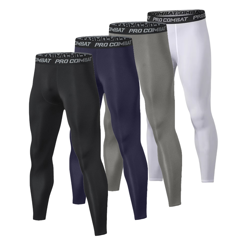 1 ชิ้นผู้ชายกางเกงรัดรูปสีทึบ  - Compression Long Pant บทวิจารณ์และราคา