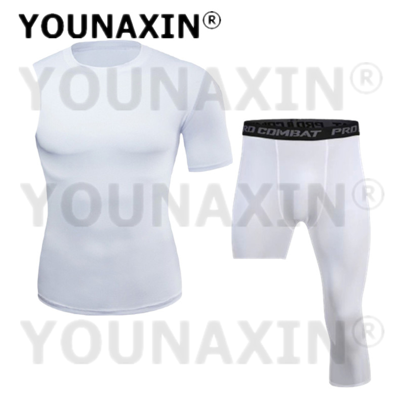ชุดกีฬายูนิเซ็กซ์เสื้อยืดแขนสั - T Shirt Tight Fit บทวิจารณ์และราคา