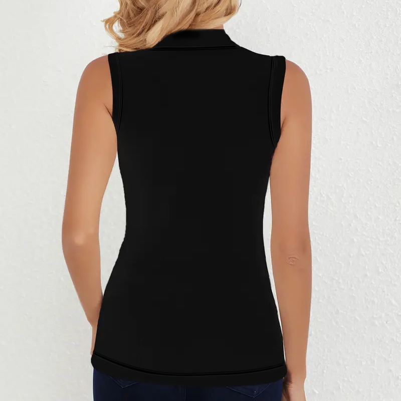 เสื้อกล้ามรัดรูปคอเต่าแบบไม่มี - Tank Top Ribbed บทวิจารณ์และราคา